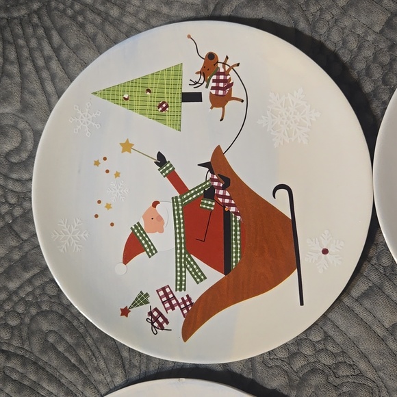 Harry & David Christmas dessert plates 2007 - Picture 5 of 10